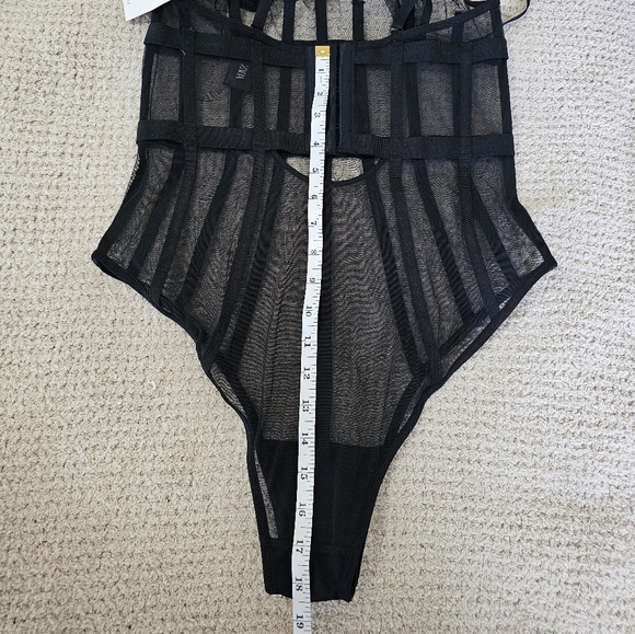 NWT ZARA Sheer Mesh Strappy Bodysuit – Size M - Picture 15 of 15